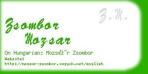 zsombor mozsar business card